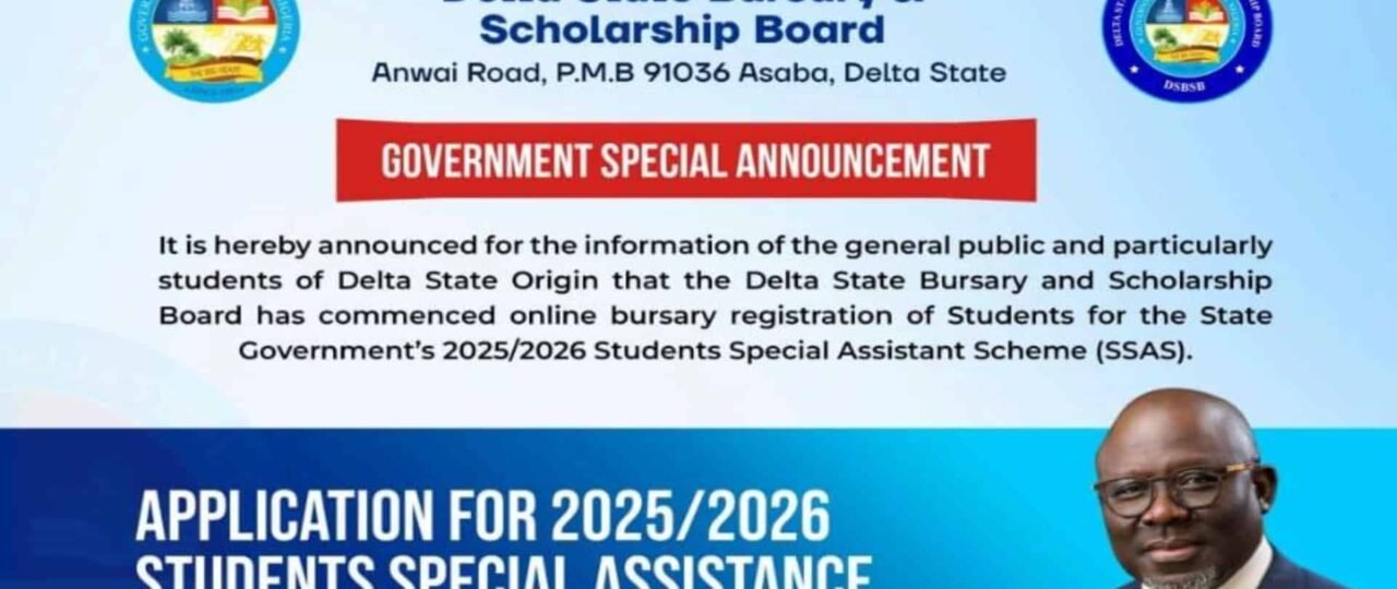 Delta State Bursary 2025/2026 Registration for Students