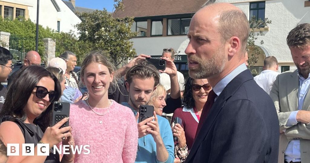 Prince William visits newly built Cornish suburb