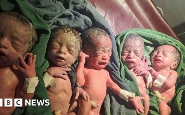 Ethiopian woman’s joy at rare quintuplets after 12 years trying for a baby