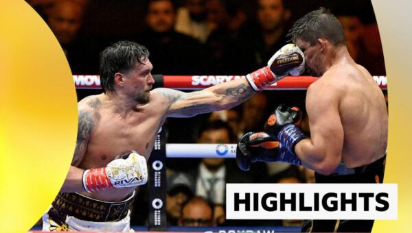 Usyk earns controversial knockout win to retain titles