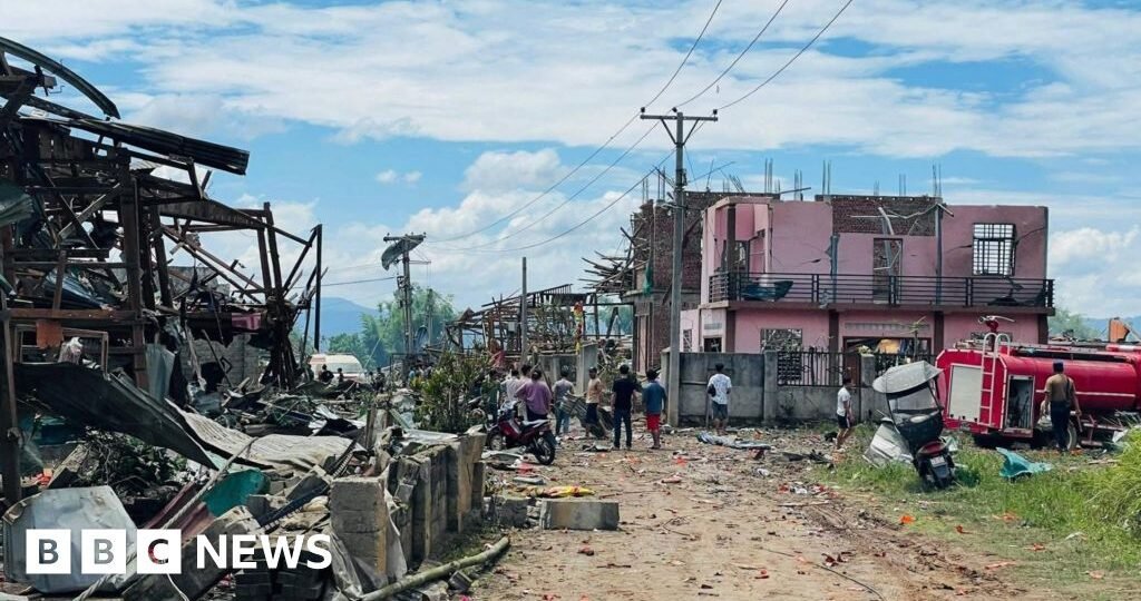 Blast kills dozens in rebel-held village in Myanmar