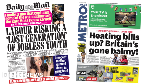 The Papers: ‘Labour risking ‘lost generation’ and ‘Britain’s gone balmy!’