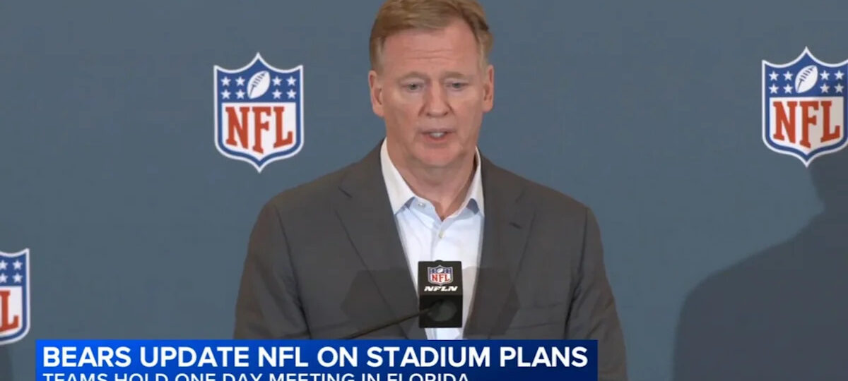 Goodell appears to emphasize two viable sites for new Bears stadium are Arlington Heights, Hammond