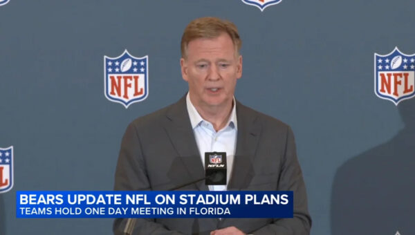 Goodell appears to emphasize two viable sites for new Bears stadium are Arlington Heights, Hammond