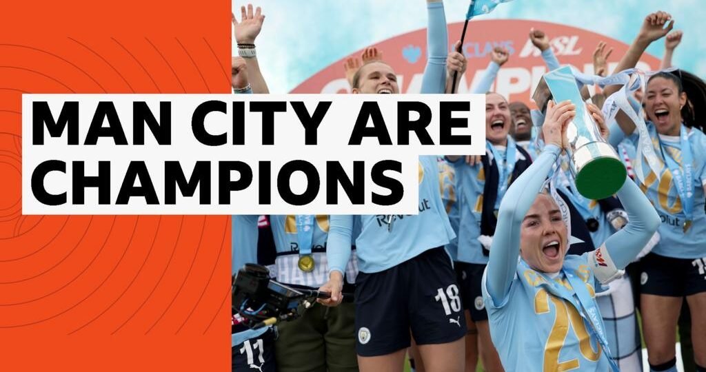 Manchester City lift WSL trophy after win at West Ham