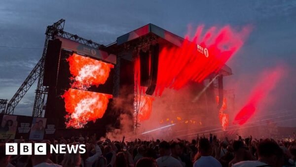 ‘Eat, sleep, rave, repeat’: Fatboy Slim lights up Radio 1’s Big Weekend