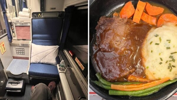 I upgraded my Amtrak seat to a 23-square-foot roomette by bidding $110. Here's what the 15-hour train ride was like.