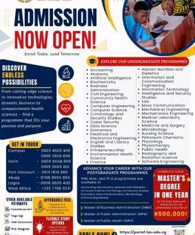 Thomas Adewumi University Post-UTME 2026: Eligibility and Registration Details