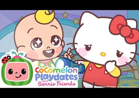 Rock Paper Scissors 😍🔦Shadow Puppets with Hello Kitty & Friends | CoComelon Playdates