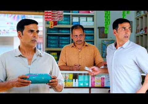 जब दुकान पर Sanitary Pad खरीदने गए अक्षय कुमार : ज़बरदस्त सीन | Pad Man | Akshay Kumar | Radhika Apte