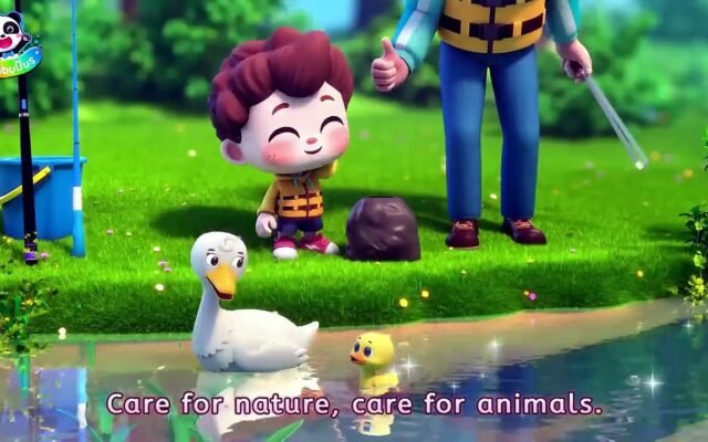 Don_t Throw Trash in the Ocean _ Five Little Ducks Song _ Nursery Rhymes _ Kids Songs _ BabyBus
