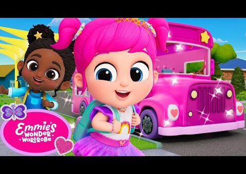 The PINK School Bus is Here 💖Everything is Pink Day Song! | Emmie’s Wonder Wardrobe by Little Angel