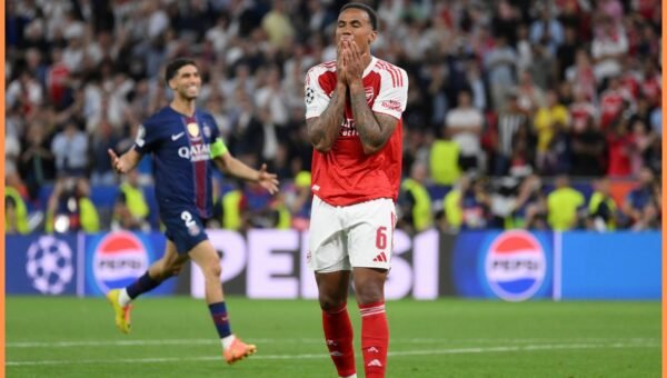 Arsenal fans rally behind Gabriel after Champions League heartbreak with classy gesture