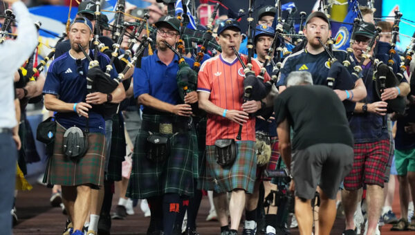 Bagpipes and kilts flood ballpark as Scotland fans turn a Marlins game into a party