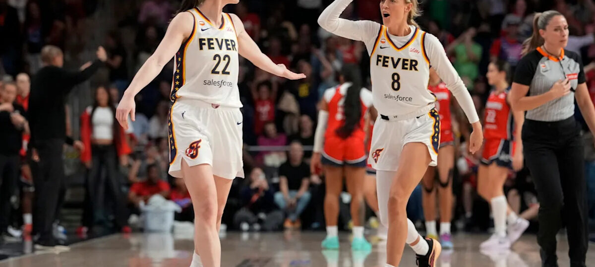 Caitlin Clark celebrating with Fever teammates dispels conspiracies of team friction