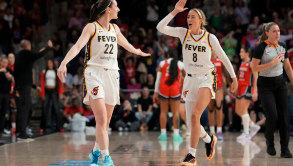 Caitlin Clark celebrating with Fever teammates dispels conspiracies of team friction
