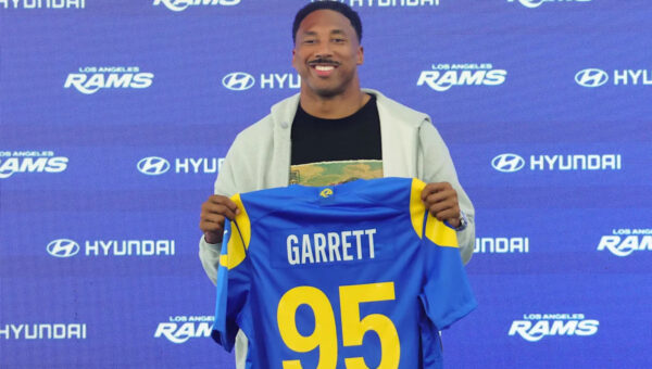 New Rams DE Myles Garrett talks about his friendship with LeBron James