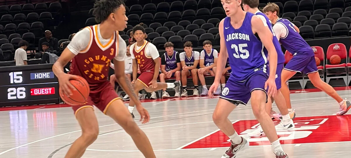 Westerville North's Tony Cornett shows skills at Ohio State team camp