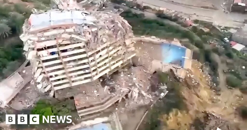 Aerial footage reveals destruction in coastal Venezuela