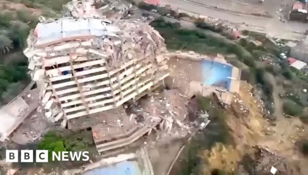 Aerial footage reveals destruction in coastal Venezuela
