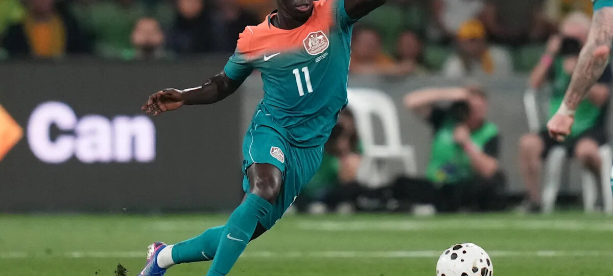 Awer Mabil is proud to represent Australia as one of team's refugees playing in the World Cup