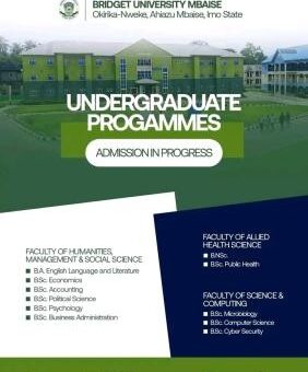 Bridget University, Mbaise Post-UTME 2026: Eligibility and Registration Details