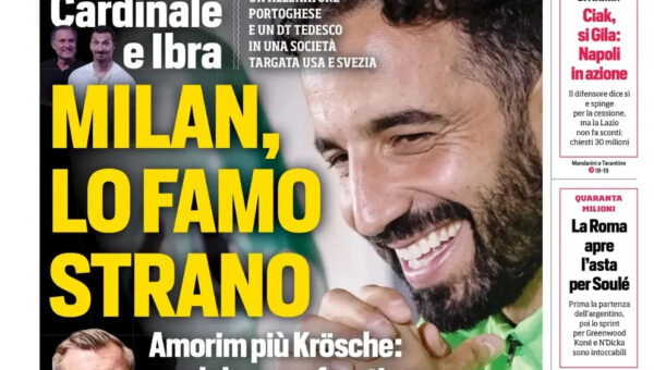 Today’s Papers – New Milan with Amorim, first Juventus transfer moves
