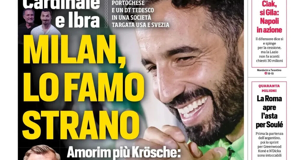 Today’s Papers – New Milan with Amorim, first Juventus transfer moves
