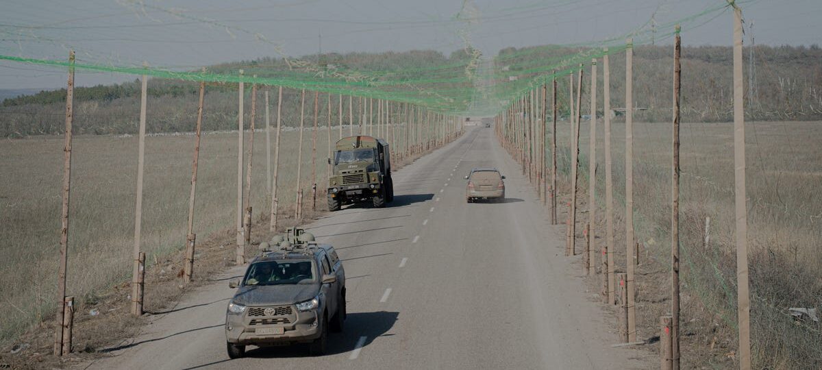 Ukraine lined its roads with enough anti-drone netting this year to cover the length of Florida