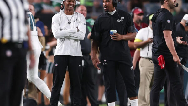 Jalen Hurts and his wife Bry Burrows attended DeVonta Smith's wedding