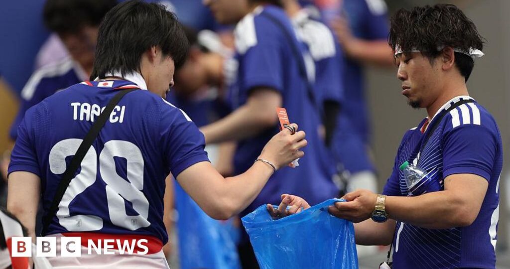 Do it at home too, women tell Japanese fans who cleaned World Cup stadium