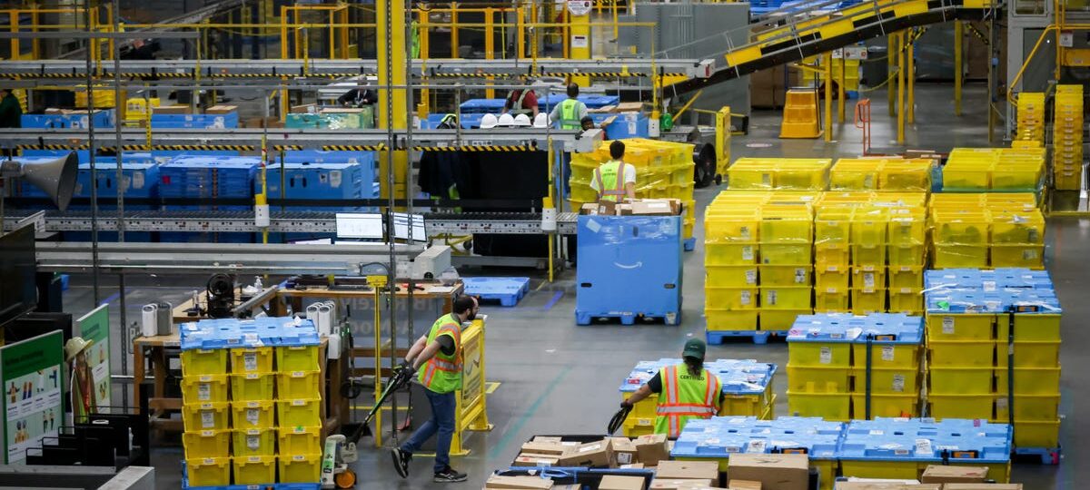 Amazon's next warehouse efficiency drive is about moving humans, not just packages