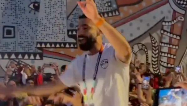 Mohamed Salah wildly celebrates on Vancouver streets after Egypt’s first ever World Cup win