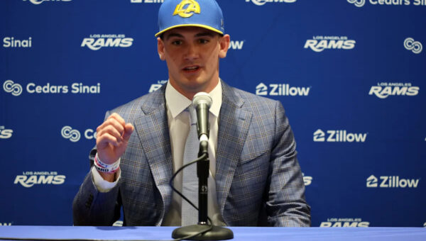 Rams rookie Ty Simpson jokes he's probably annoying Matthew Stafford