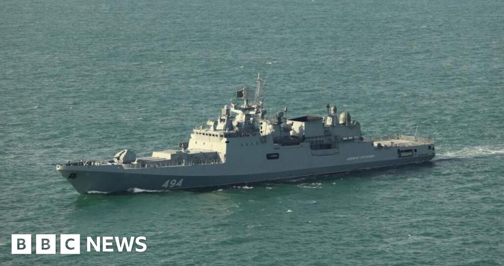 MoD investigating reports Russian warship fired warning shots near yacht in Channel