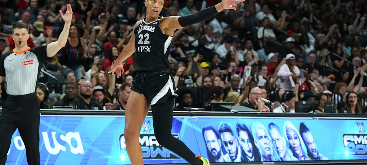 A'ja Wilson beats Diana Taurasi to 6,000 points for WNBA record in Aces win