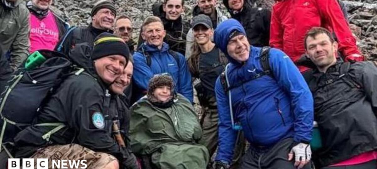 Boy says it was incredible bumping into princess doing Three Peaks Challenge