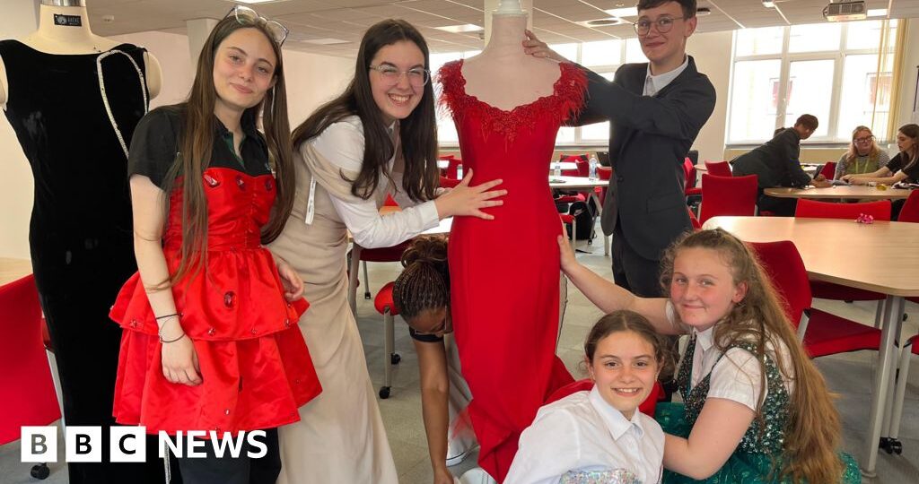 Pupils' upcycling scheme helps lower cost of prom
