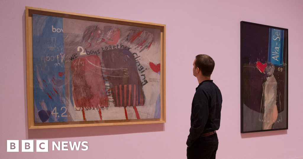 David Hockney depicted a 'peaceful, gay paradise' when homosexuality was a crime