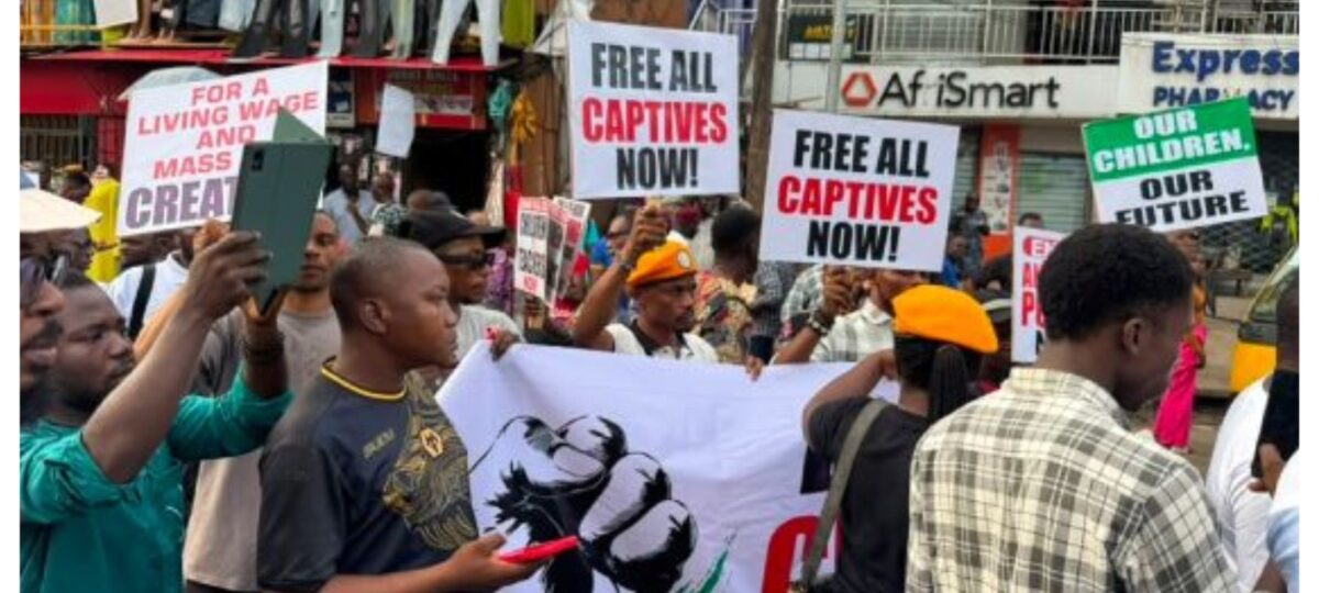 End Bad Governance: Protest breaks out in Lagos over hardship, insecurity