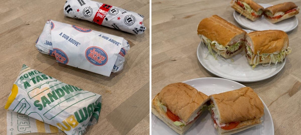 I tried BLT sandwiches from Jimmy John's, Jersey Mike's, and Subway. One stood out from the rest.