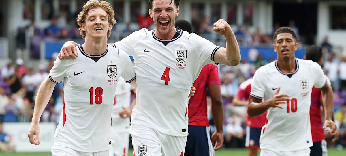 England leading Costa Rica and well on top in final World Cup warm-up game