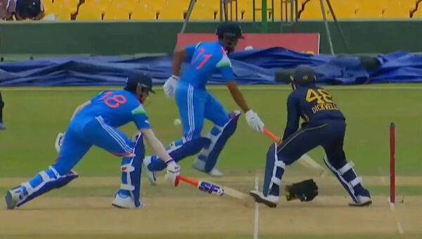 Watch: Bat blocked by Dickwella’s foot? Priyansh Arya’s freak run-out triggers fan debate