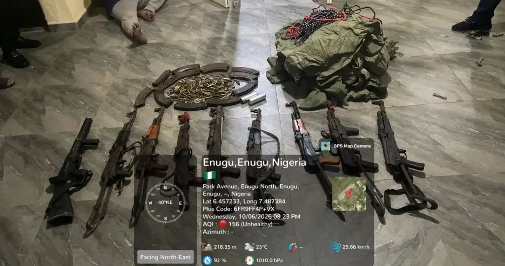 Troops uncover suspected IPOB/ESN safe house in Enugu, recover arms