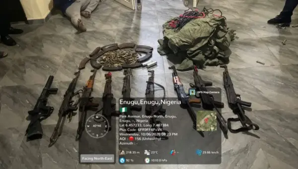 Troops uncover suspected IPOB/ESN safe house in Enugu, recover arms