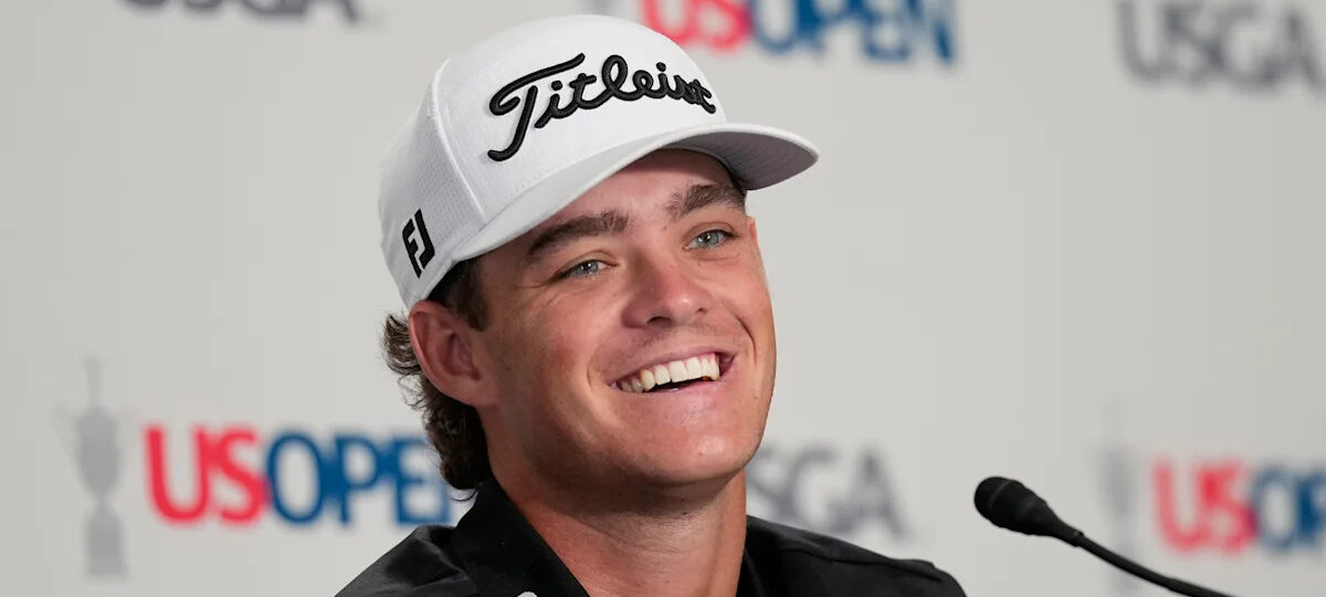 Jackson Koivun is back in the US Open in his last tournament as an amateur