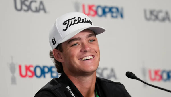 Jackson Koivun is back in the US Open in his last tournament as an amateur