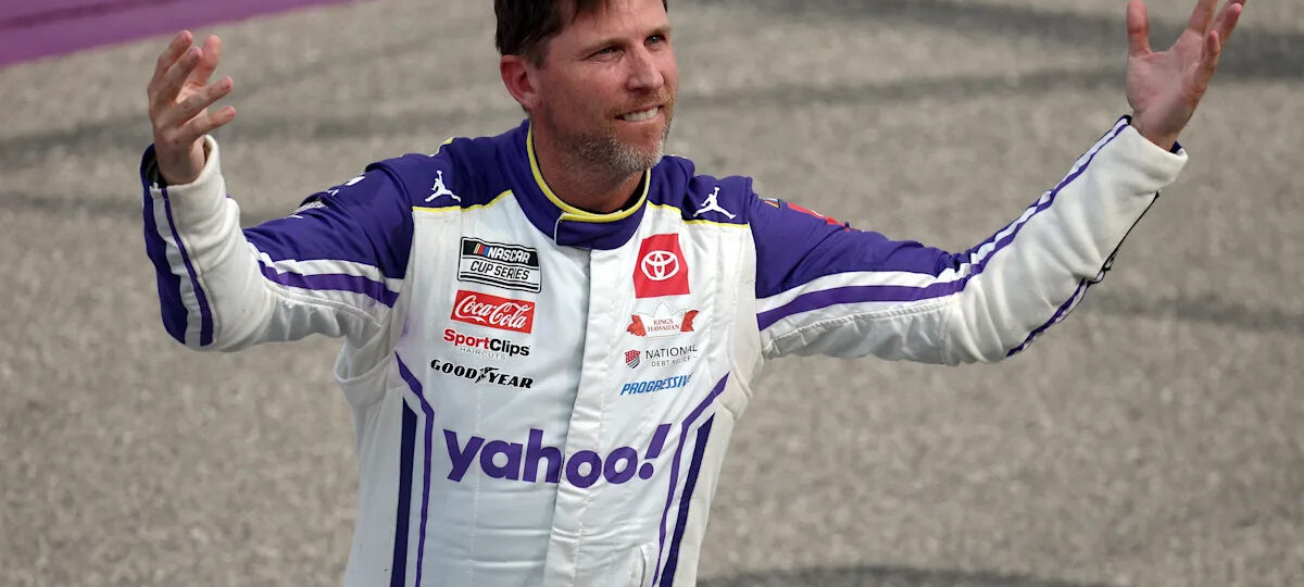 Denny Hamlin wins pole for Michigan NASCAR Cup race