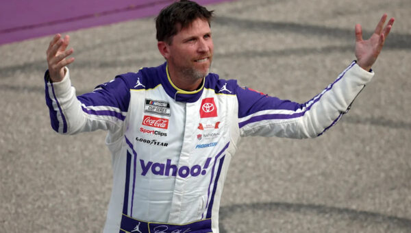 Denny Hamlin wins pole for Michigan NASCAR Cup race