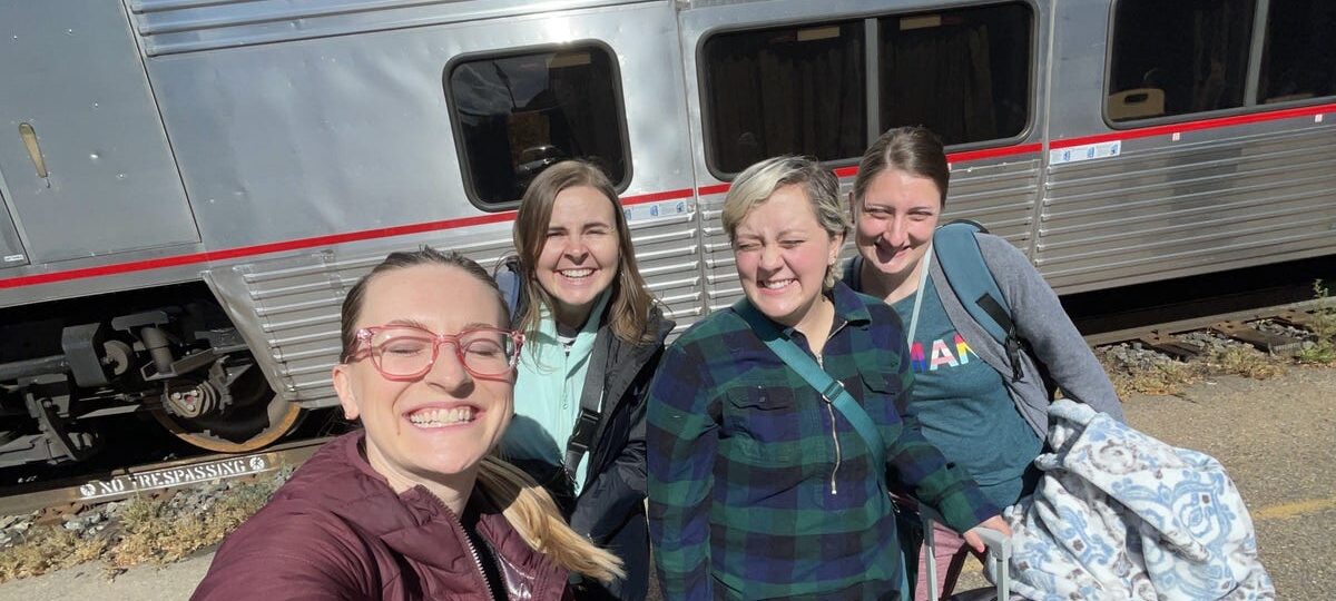 My friends and I take a 14-hour Amtrak trip together every year. It's the cheapest way to spend time together.